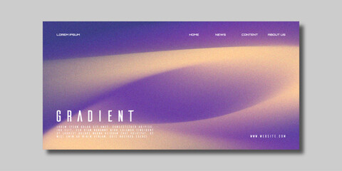 Abstract color gradient modern blurred background and film grain texture template with an elegant