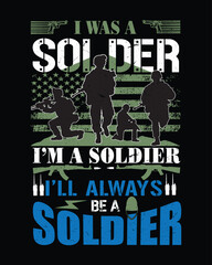 I'm a soldier vintage style typography - perfect for apparel design