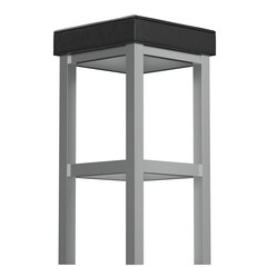 3D rendering illustration of a tall bar stool