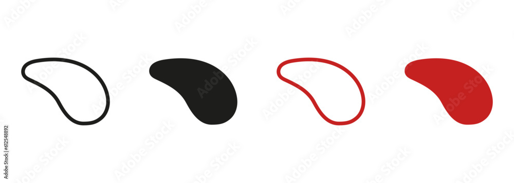 Poster drop, pebble, stone collection. minimal fluid. organic abstract blob shape. simple irregular smooth 