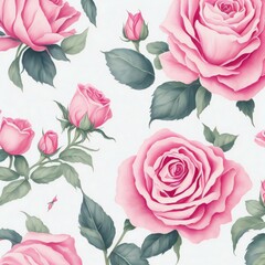 seamless pattern with roses