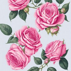 seamless pattern with roses