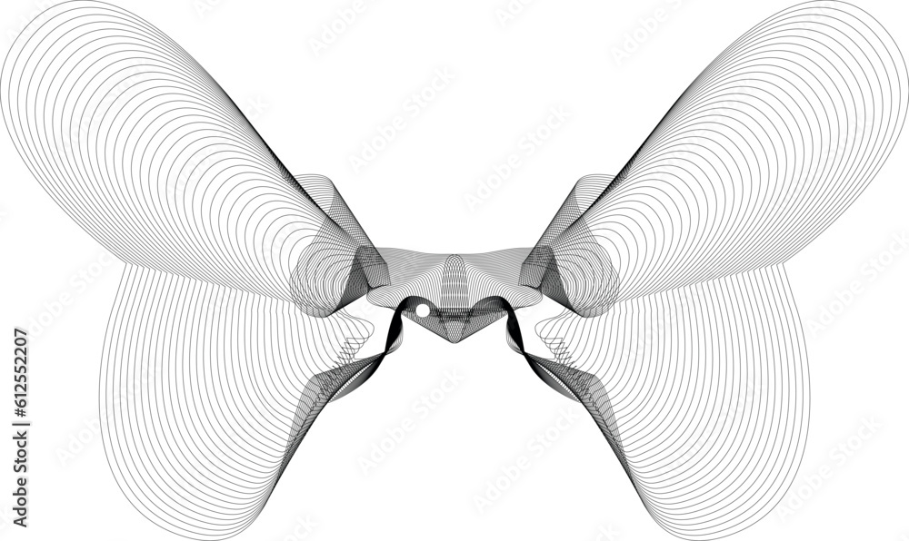 Poster complex geometric patterns form isolated on a white background