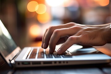  Hands tiping on a keybord - made with Generative Ai	