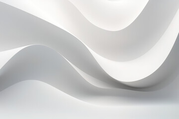 Soft White Flowing Curves, generative AI