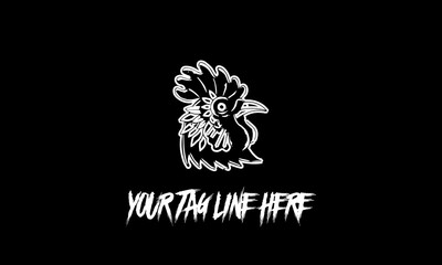 Vector design of a creative minimalistic patchwork tattoo with copy space on a dark background