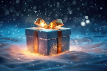 Images of Santa, reindeer, gift box and dog for Christmas designs. Generative AI.