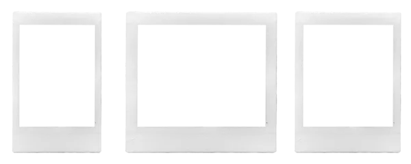 Fotobehang Retro set of three vintage Polaroid / instant photo frames in different formats / isolated graphic design elements  © Dennis Hoeren