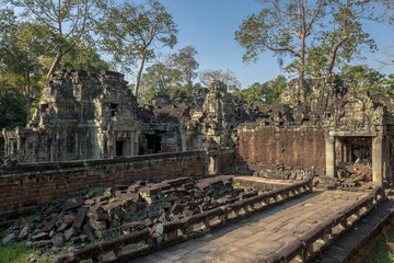 Fototapeta na wymiar Beautiful shot of the Angkor Wat Temple in Siem Reap, Cambodia