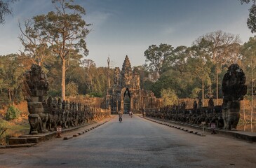 Obraz premium Beautiful shot of the Angkor Wat Temple in Siem Reap, Cambodia