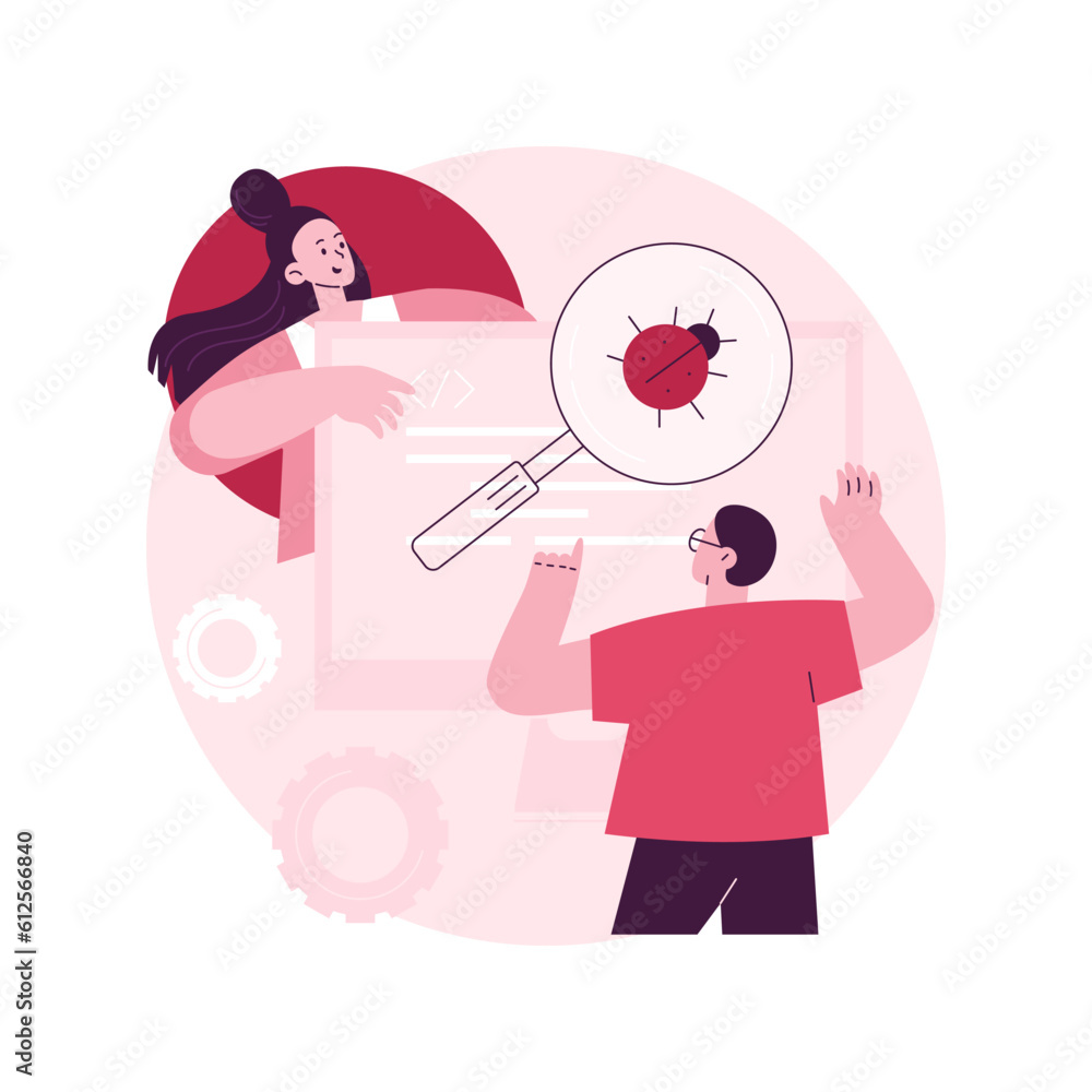 Poster beta testing abstract concept vector illustration. new product beta test, presale user experience, s