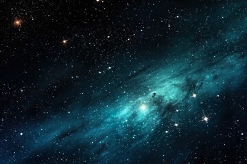 Obraz na płótnie Canvas Stars and galaxy outer space sky night universe black starry background of shiny starfield | Generative AI 