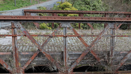 Alte Brücke auf dem Gelände der ehemaligen Tuchfabrik Wülfing, Radevormwald-Dahlerau