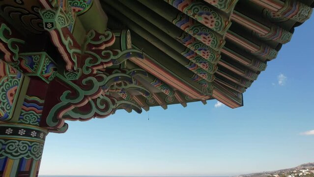 HD of the Korean Bell of Friendship. Angel's Gate Park