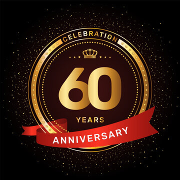 Premium Vector  60th anniversary anniversary celebration logo