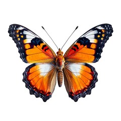 beautiful butterfly isolated on white | Generative AI 