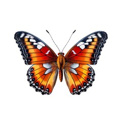 Fototapeta premium beautiful butterfly isolated on white | Generative AI 