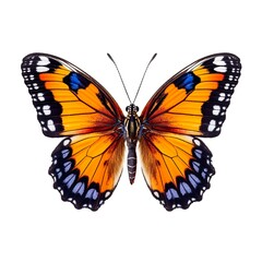 Fototapeta premium beautiful butterfly isolated on white | Generative AI 