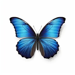 beautiful butterfly isolated on white | Generative AI 