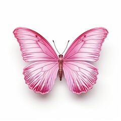 beautiful butterfly isolated on white | Generative AI 