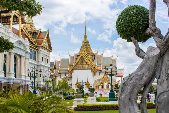 Grande Pal&aacute;cio Real Phra Borom Maha Ratcha Wang Templos em Bangkok