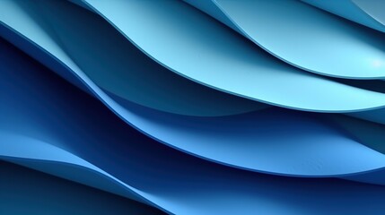 Fototapeta premium Abstract paper gradient blue background A professional generative AI