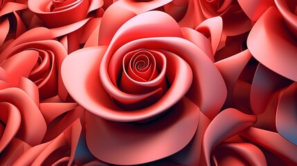 A beautiful and enchanting background with roses. Romantic, Lote and Passion. Create with generative ai.
