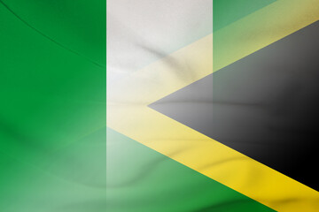 Nigeria and Jamaica official flag international negotiation JAM NGA