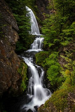 A waterfall in ushuaia © Emerson Foguinho/Wirestock Creators