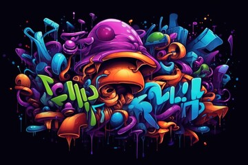 Graffiti art. Generative Ai