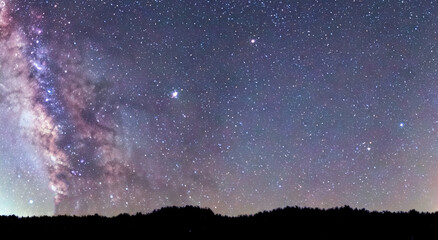 view of the milky way with all its stars in high definition
