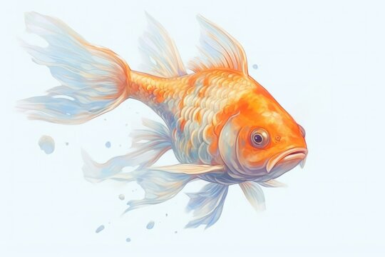 金魚のイラスト,Generative AI AI画像