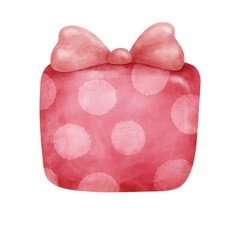 Hand drawn cute gift box element illustration.