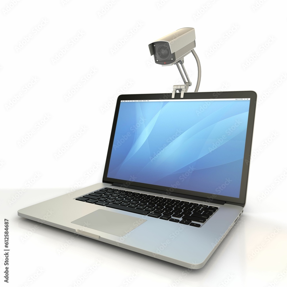 Poster 3d notebook with camera