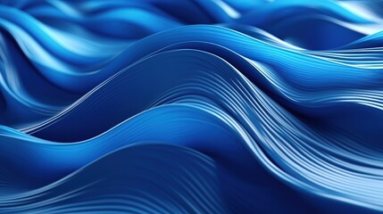 Obraz premium Abstract blue futuristic banner A professional 3d render generative AI