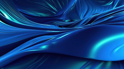 Abstract blue futuristic banner A professional 3d render generative AI