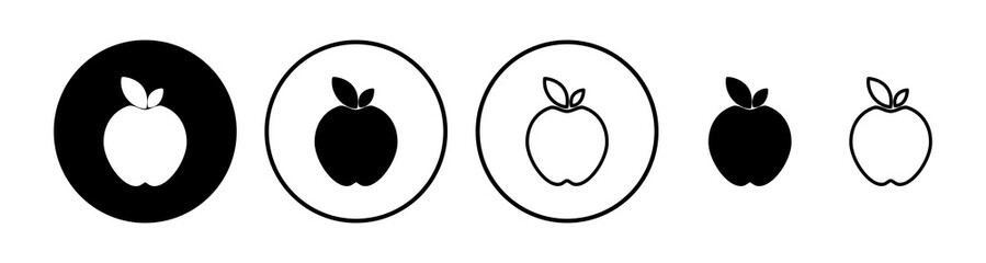 Apple icon vector. apple symbol