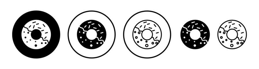 Donut icon vector. doughnut icon. donut logo