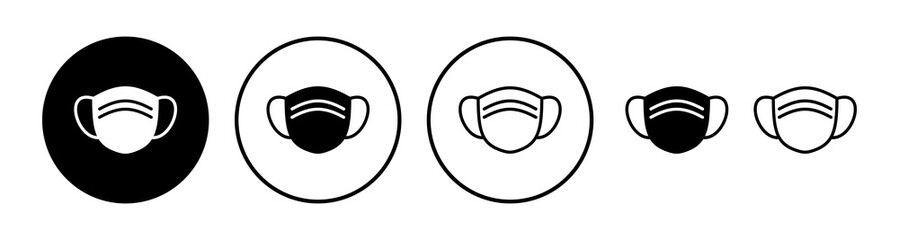 Face mask icon vector. medical Face Mask icon.