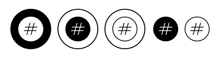 Hashtag icon vector. hashtag simbols