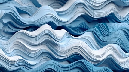 カラフルな波のアブストラクト背景イラスト,Generative AI AI画像