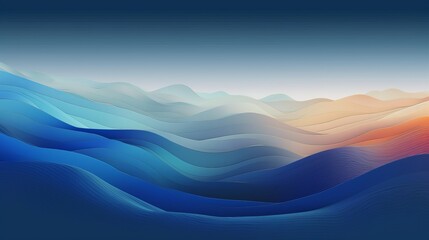 Fototapeta na wymiar カラフルな波のアブストラクト背景イラスト,Generative AI AI画像