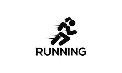 Logo of a running person, perfect for a sports complex
