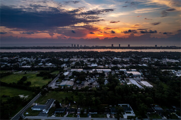 Aerial drone photo of Daytona Beach, Florida