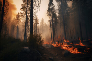 forest fire photo