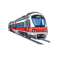 Obraz na płótnie Canvas Playful cartoon Rail jammer sticker Illustrations in minimalist detailed style