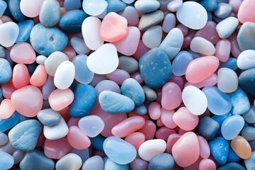 Fototapeta na wymiar colored sea pebbles background