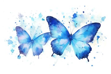 watercolor butterflies background