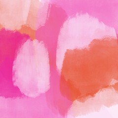 Orange and Pink Gouache Abstract Painting Background