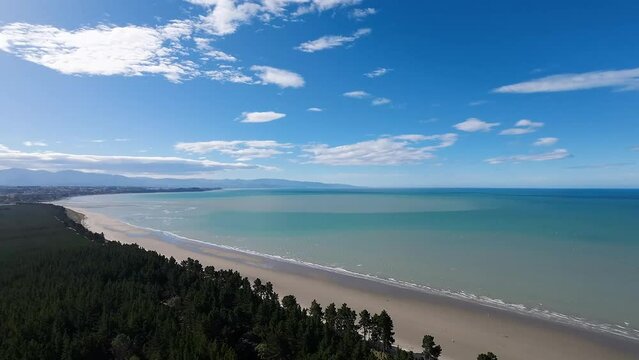 Beautiful daytime view of a lake coast